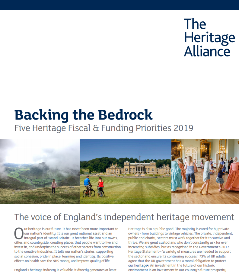 Heritage Alliance Manifesto