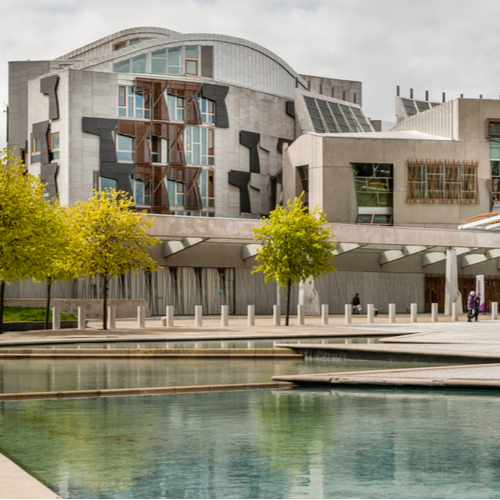 The Scottish Parliament in Holyrood