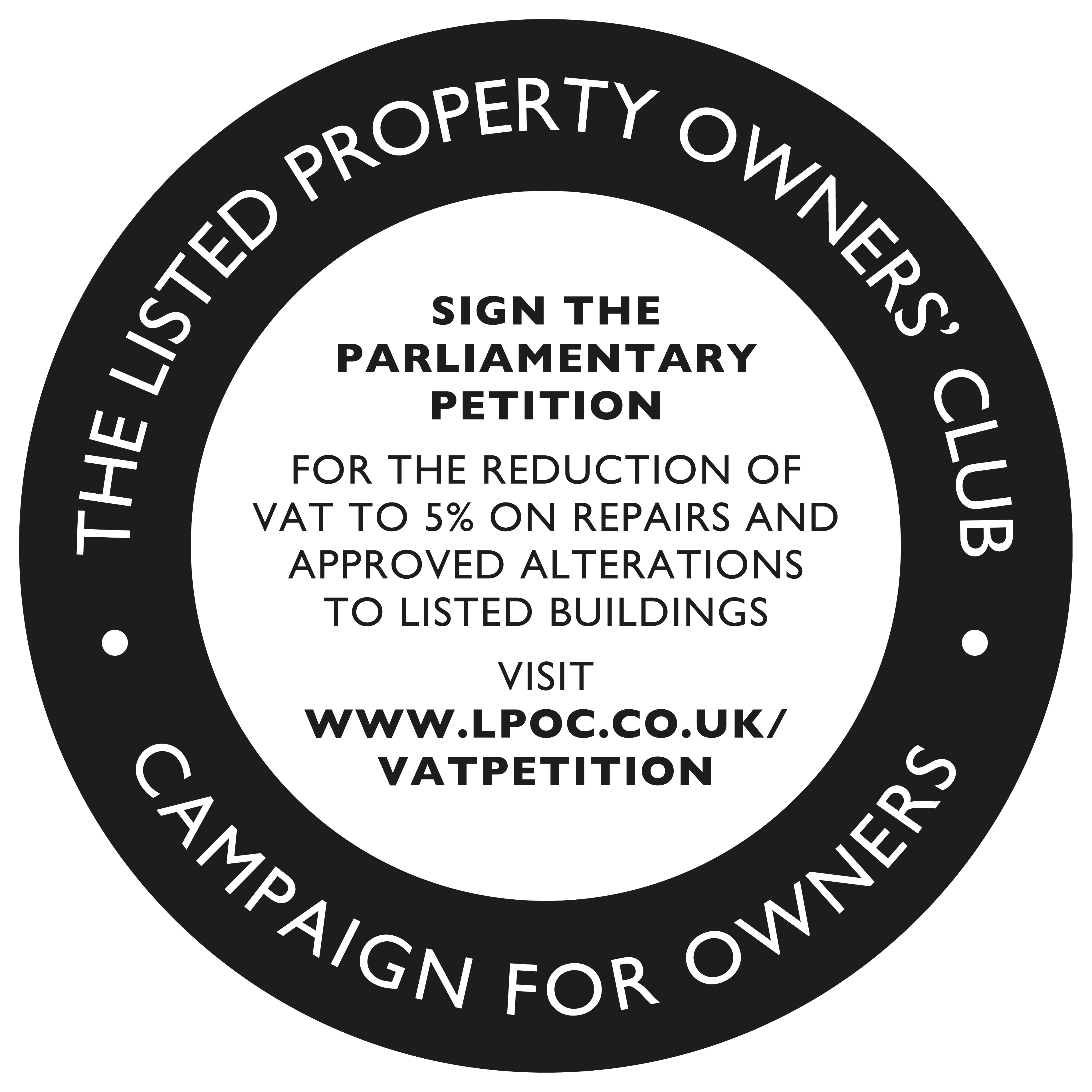 Click the logo to sign the petition